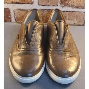 Frye Maya CVO Leather Sneakers Womens Size 9M Brown Slip-On Shoes Mindy Low Top